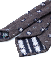 NADIA 3-fold burgundy silk/wool tie